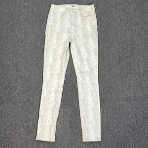Paige Hoxton Ultra Skinny Sonoran Snake Jeans Womens Size 26 Slim Ankle Mid Rise